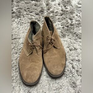 Joseph Abboud Italian Suede Leather Chukka Boots Tan Men 45D